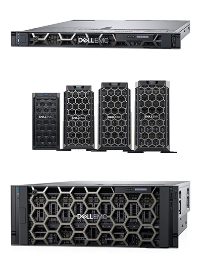 Visuels présentant les différents Switchs de la gamme PowerEdge de DELL distribués par SIPPRO - Solutions IP Protection.